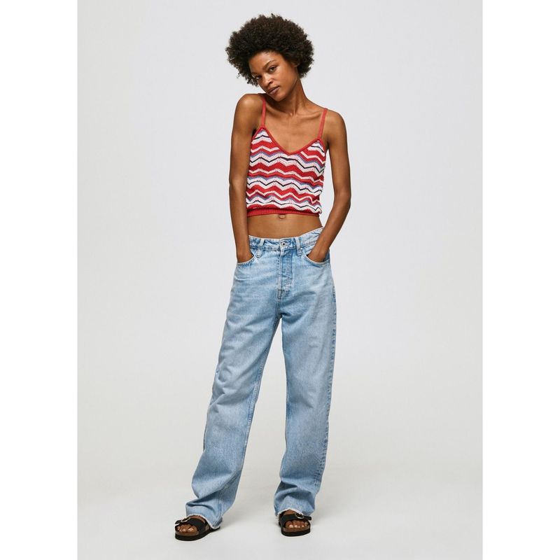 PEPE JEANS - Camisetas Pepe Jeans para Mujer FRIDA TOP Studio red