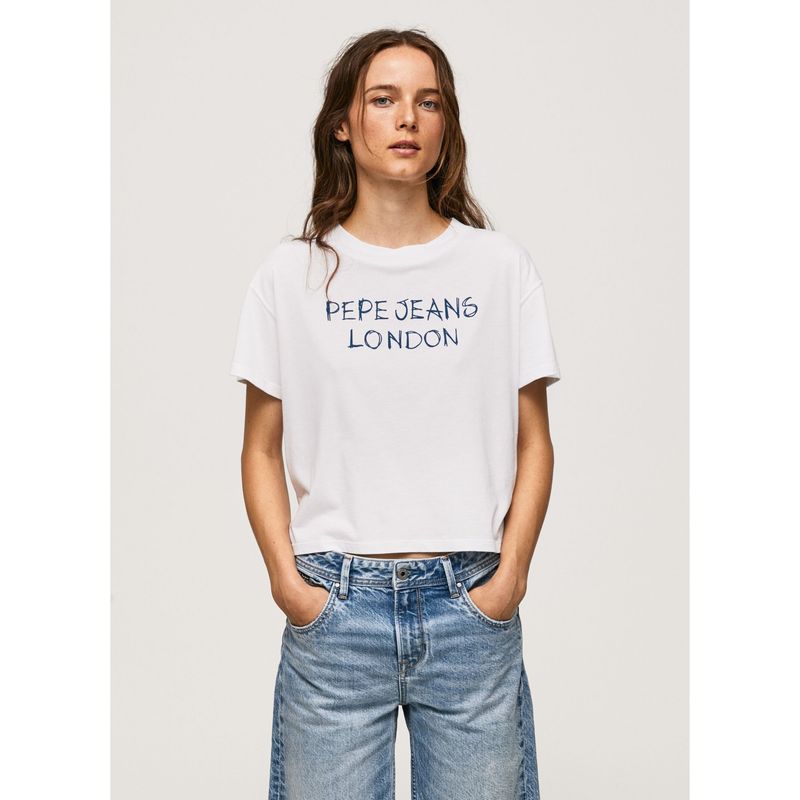 PEPE JEANS - Camiseta Pepe Jeans Para Mujer Netty Color Blanco