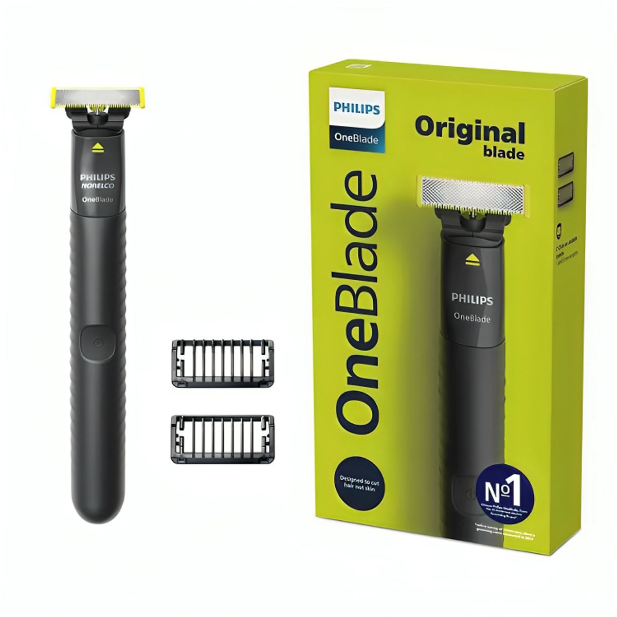 PHILIPS - Afeitadora PHILIPS One Blade QP1424 Gris
