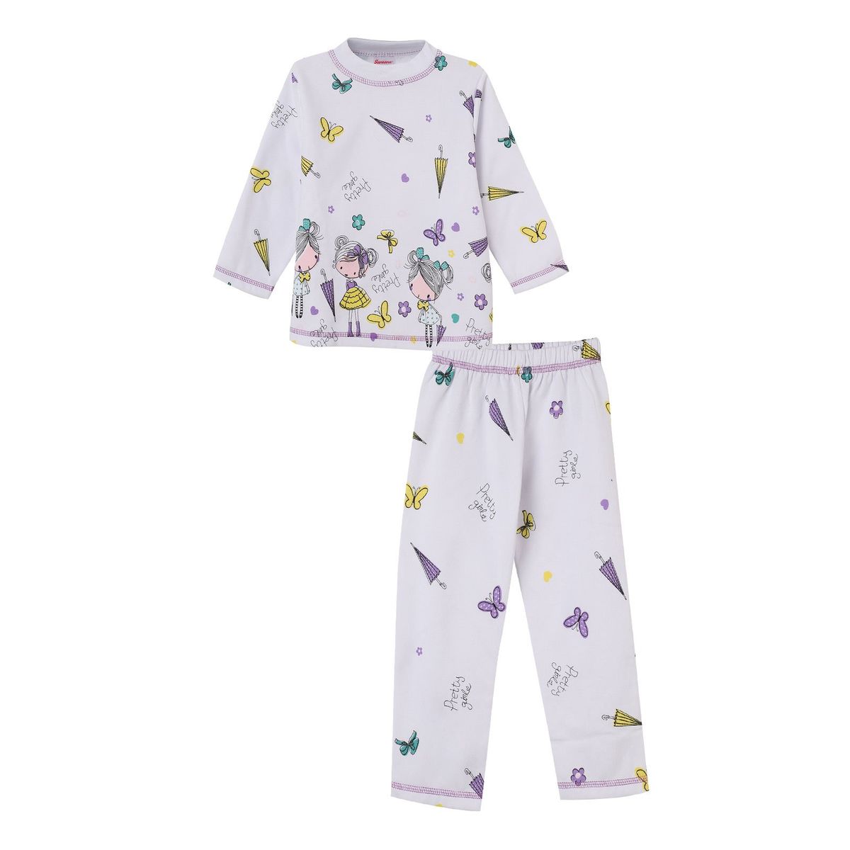 SANTANA - Pijama Niña Alicia Morado