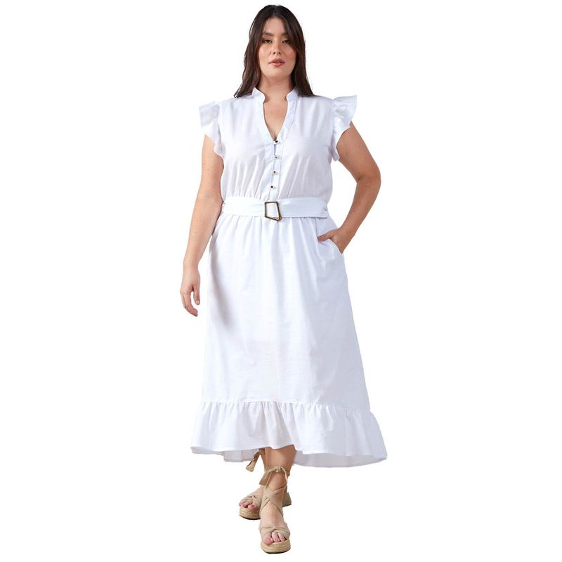 LEG LEGREENY - Vestido Largo Plus Size Bolero Le Greeny