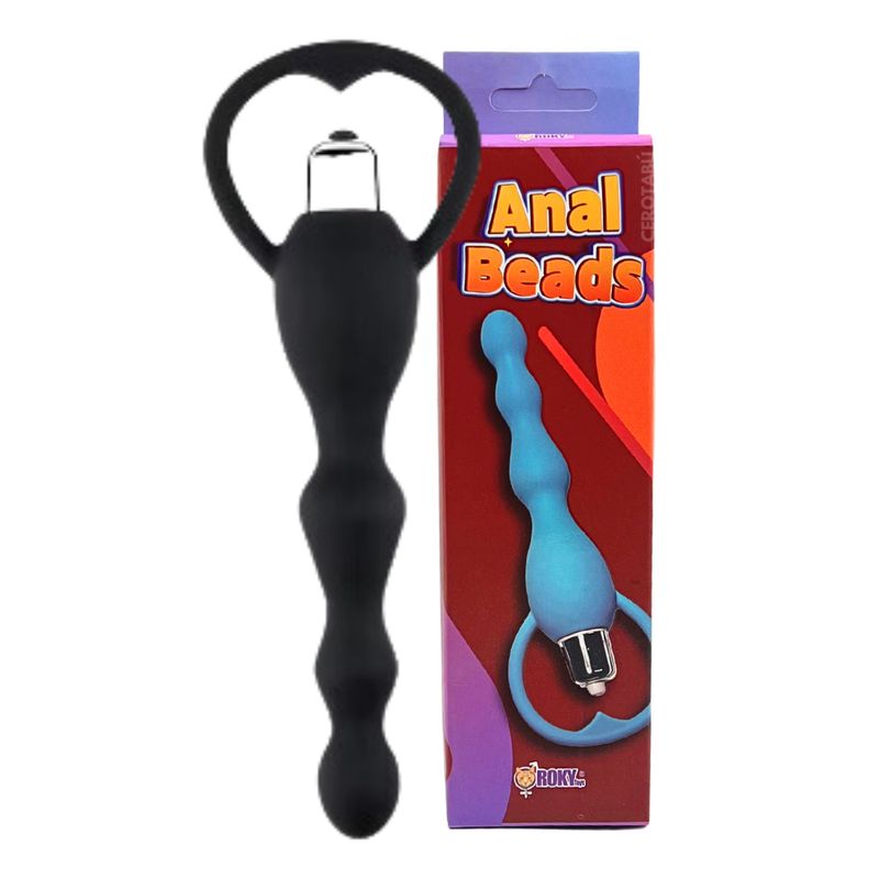 GENERICO - Vibrador Plug Anal Unisex Silicona Texturas Juguete Sexual Negro