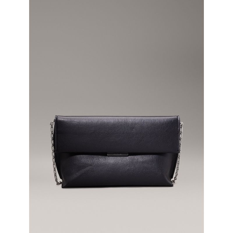 CALVIN KLEIN - Bolso negro de hombro granulado Calvin Klein