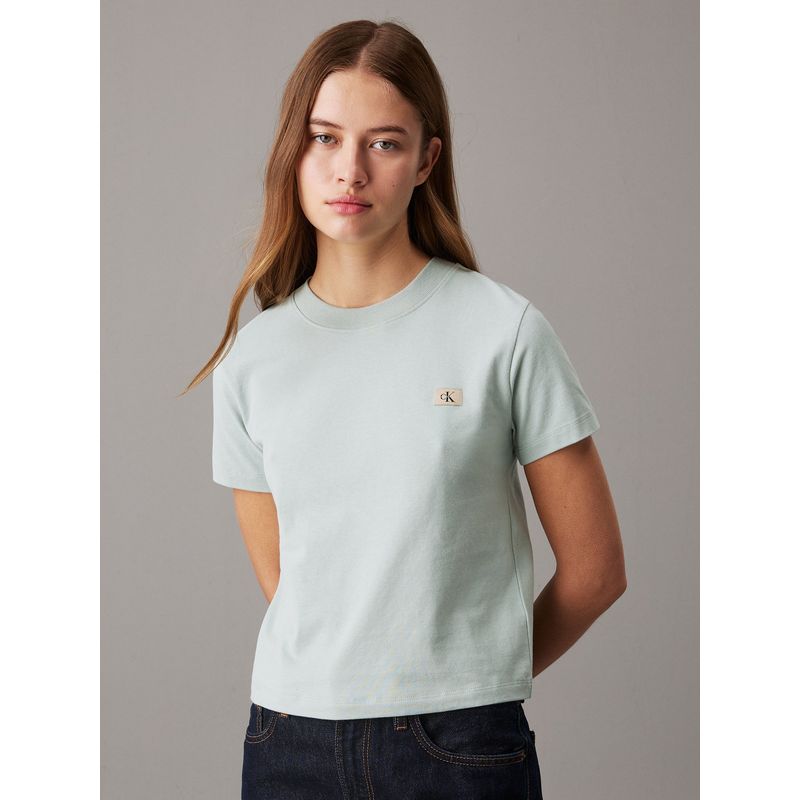 CALVIN KLEIN - Camiseta multicolor con monograma e insignia Calvin Klein