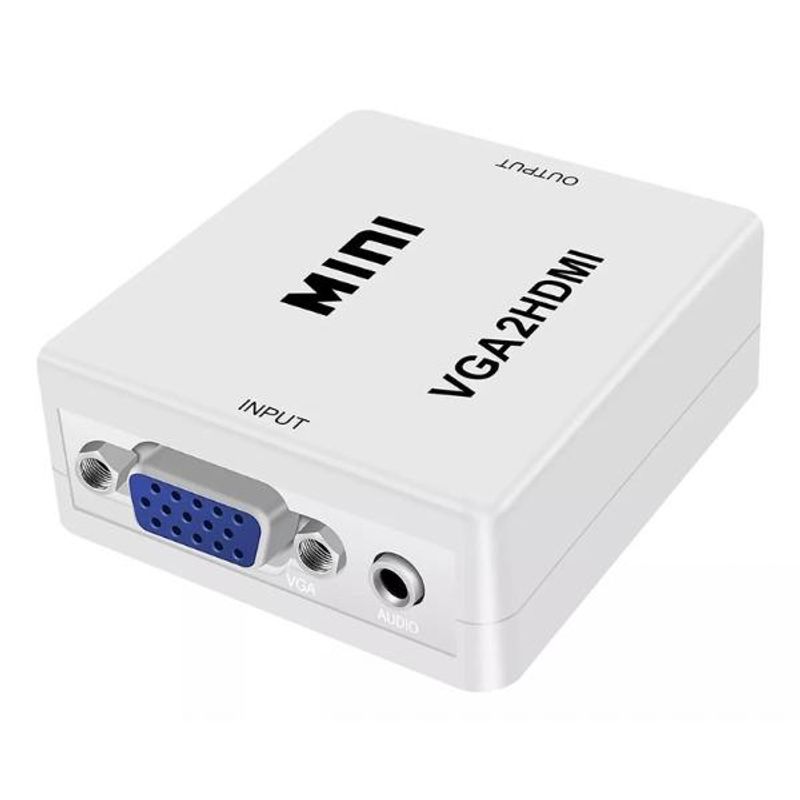 GENERICO - Convertidor  Adaptador Vga A Hdmi Con Audio