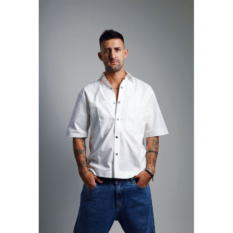 UNCOLOR - Camisa Tipo Cargo De Boton