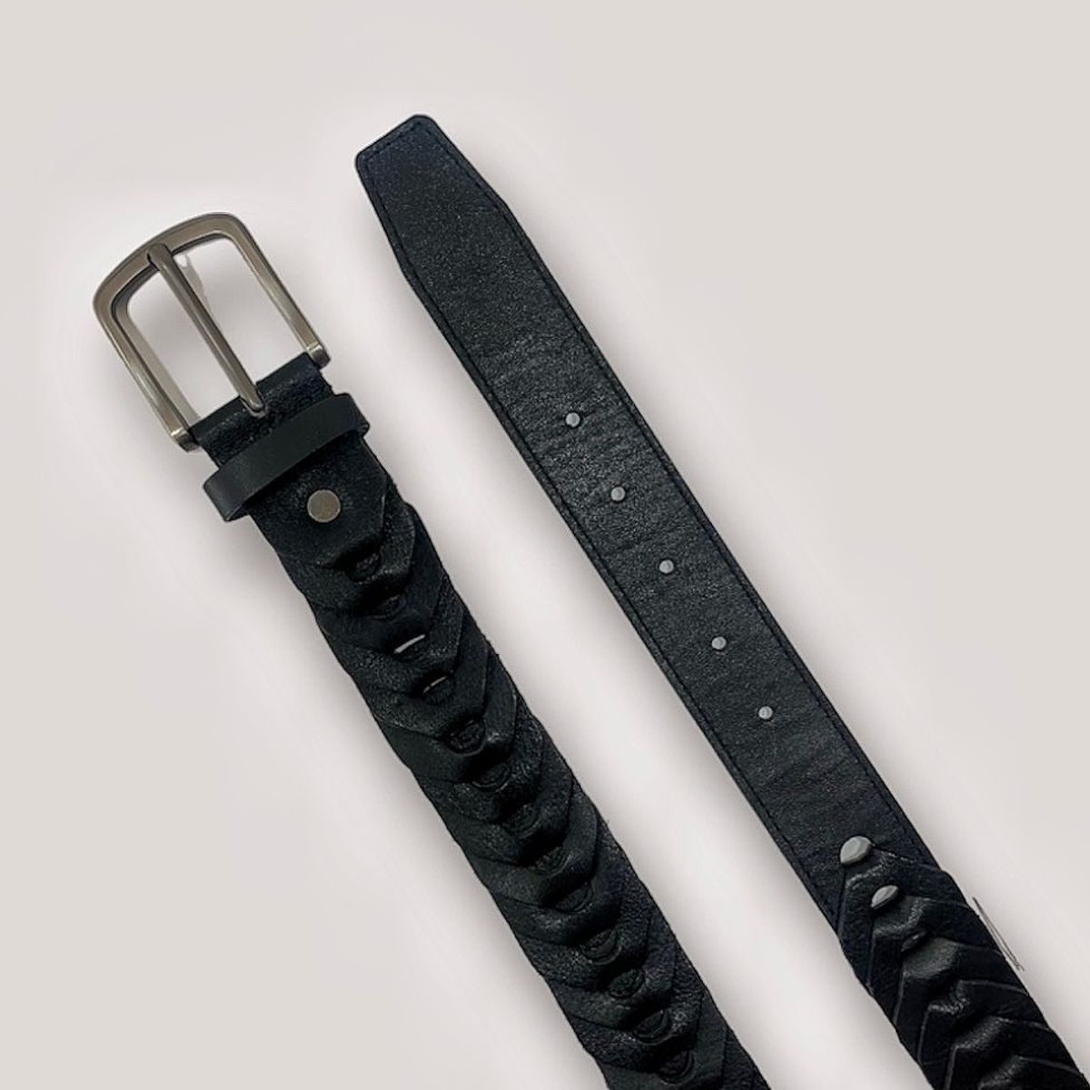 SCARPETTA - CINTURON HOMBRE CUERO TRENZADO SPPINA