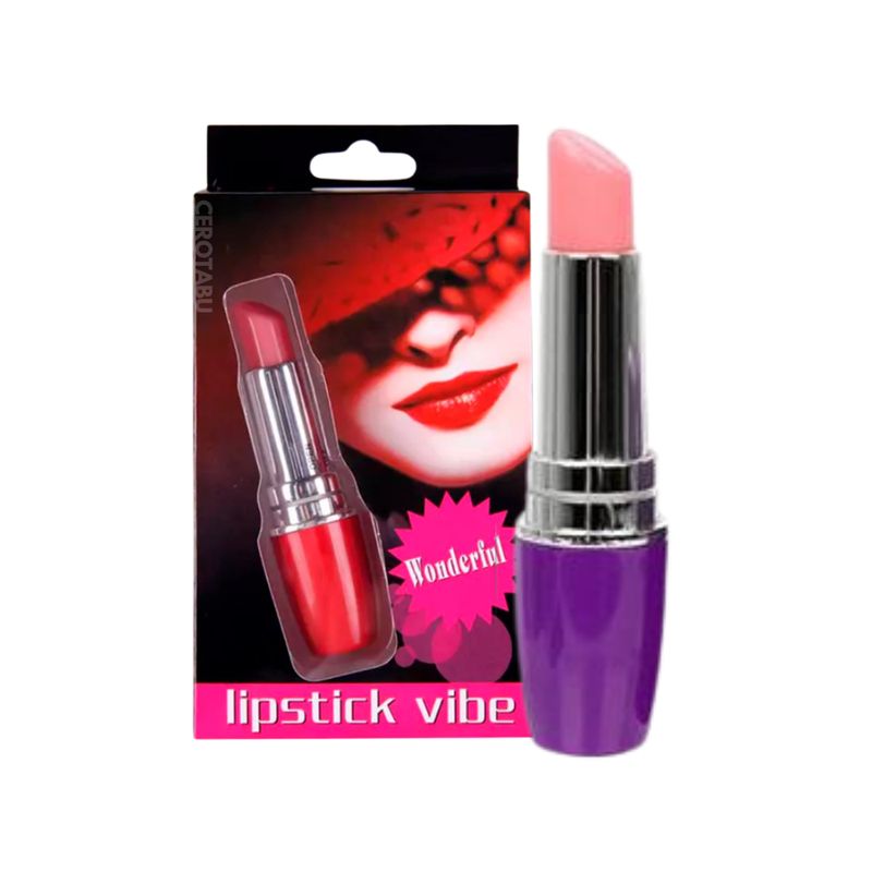 GENERICO - Consolador Bala Vibradora Lipstick Juguete Sexual Morado