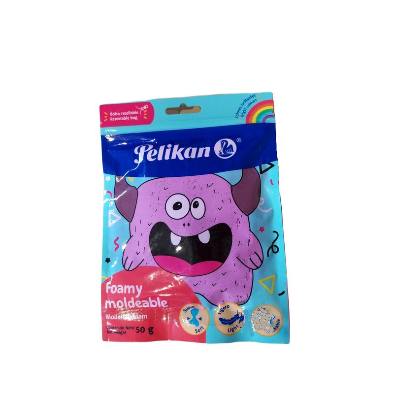 PELIKAN - Kit x 2 Foamy Moldeable Violeta x 50Gr Pelikan