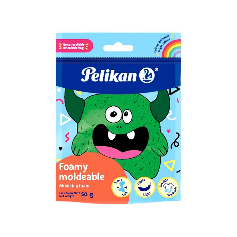 PELIKAN - Kit x 2 Foamy Moldeable Verde x 50Gr Pelikan