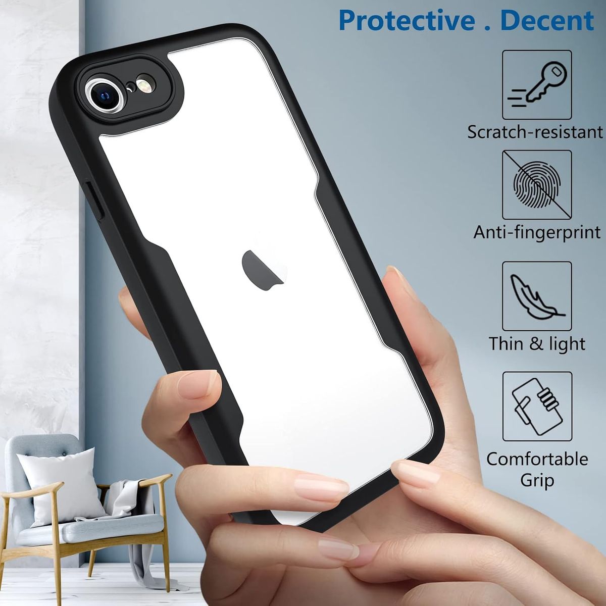 GENERICO - Estuche Protector Case Funda Full 360 Para Iphone 7 / 8 / se 2020 /22