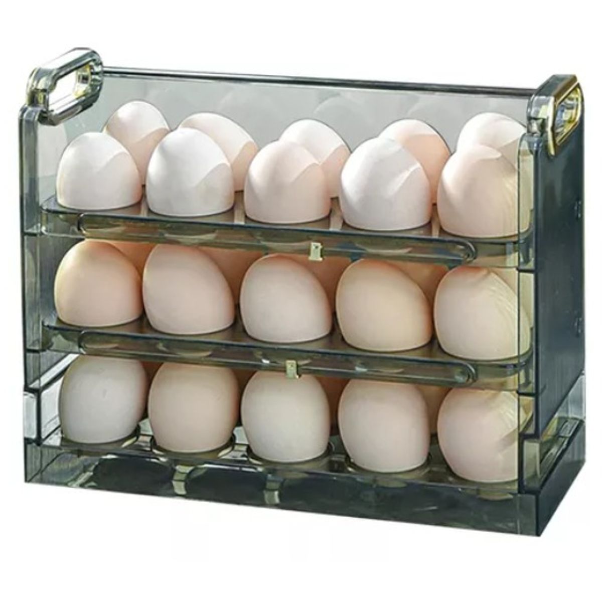 GENERICO - Organizador Estante De Huevos Para Nevera Encimera 3 Niveles