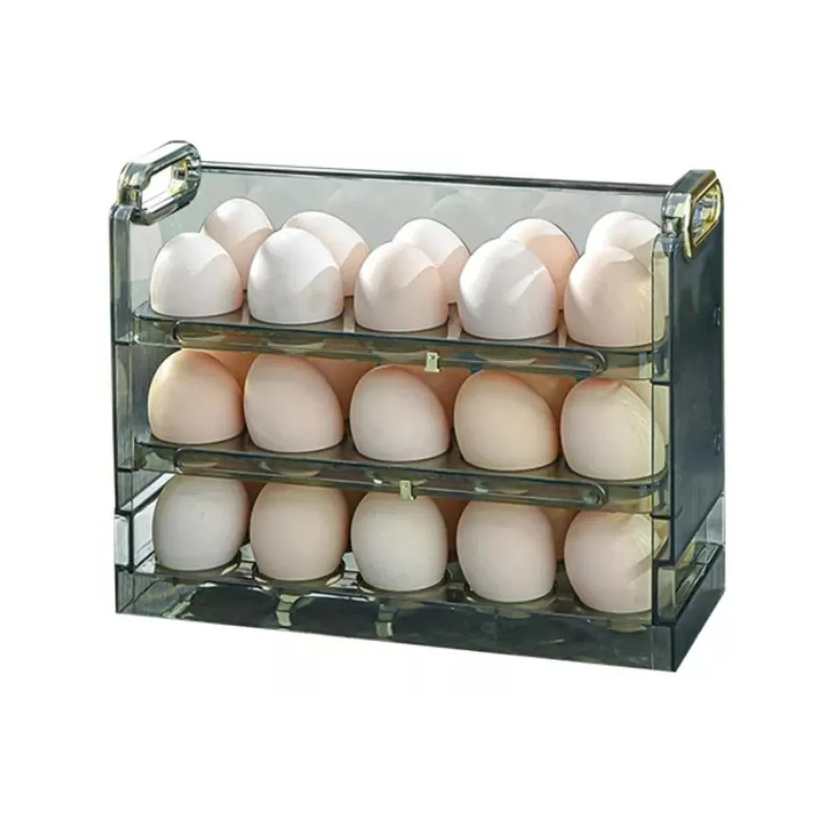 GENERICO - Organizador Estante De Huevos Para Nevera Encimera 3 Niveles
