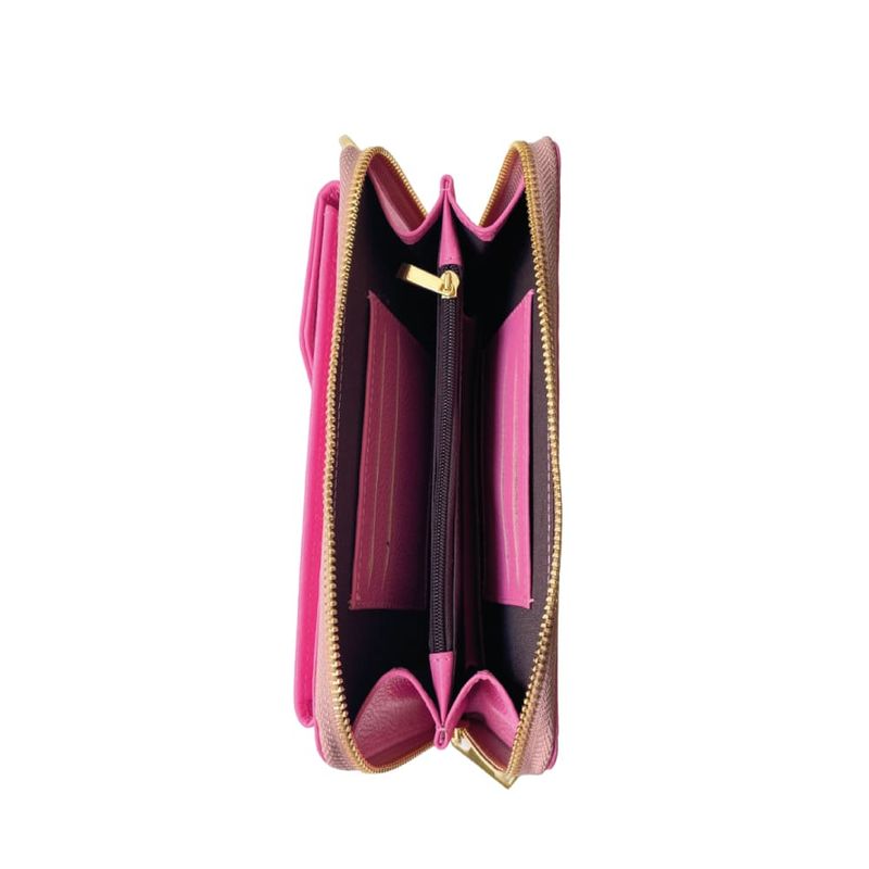 DALIUS - Phonebag  porta celular rosa chicle en cuero