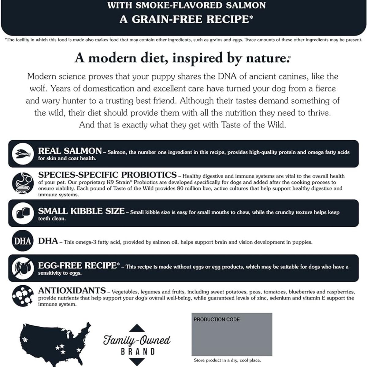 TASTE OF THE WILD - Taste of the wild pacific puppy 14lb