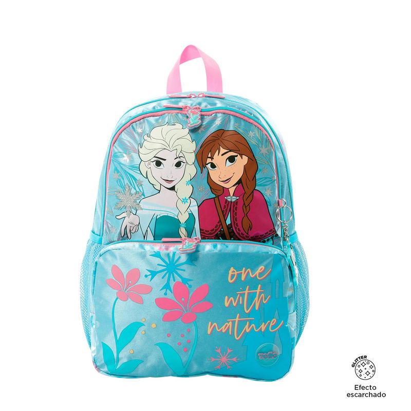 TOTTO - Morral para Niña Frozen Destiny Mediano Azul