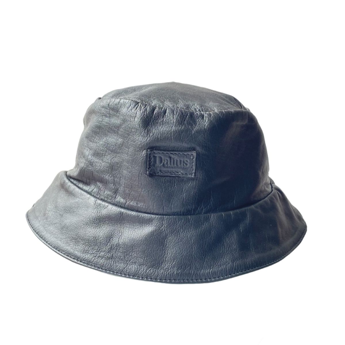 DALIUS - Bucket hat  sombrero pescador negro en cuero