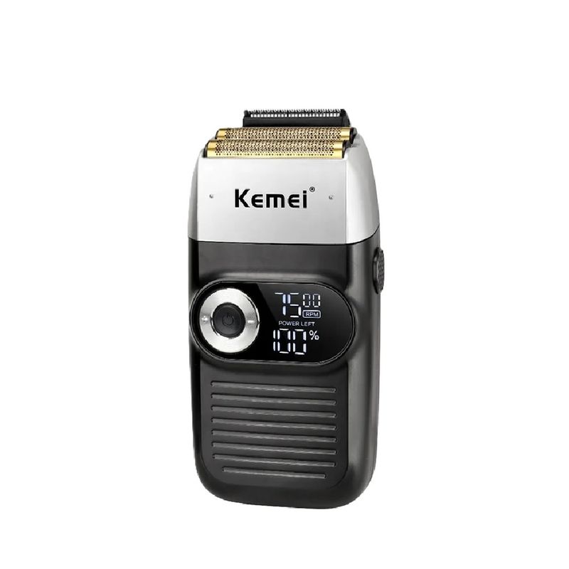 KEMEI - Afeitadora Shaver Kemei KM-2026 Doble Rodillo & Cuchilla