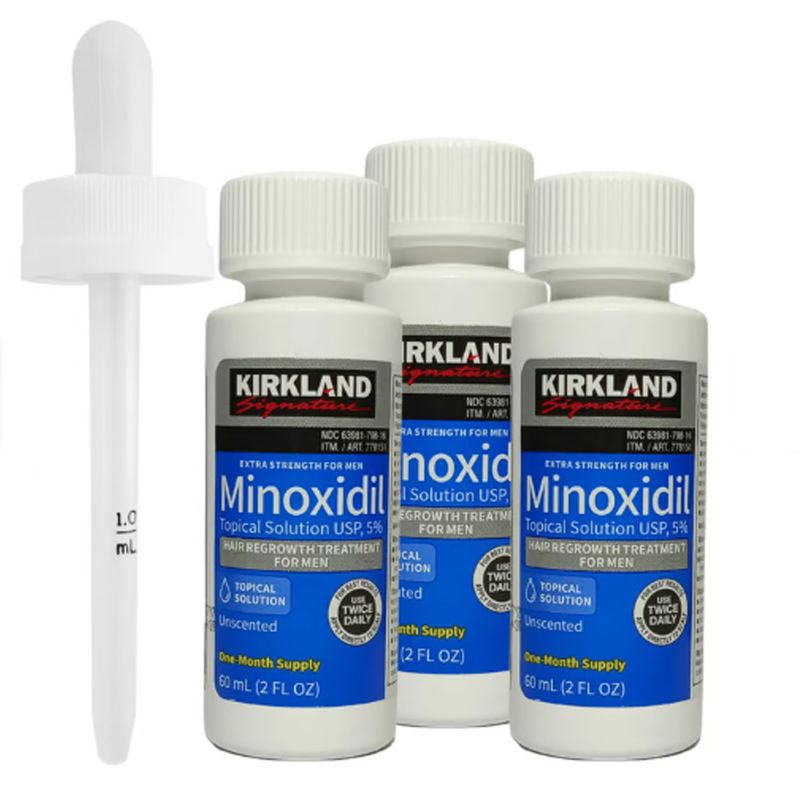SIGNATURE - Minoxidil Kirkland 5% Importado 3  Unidades