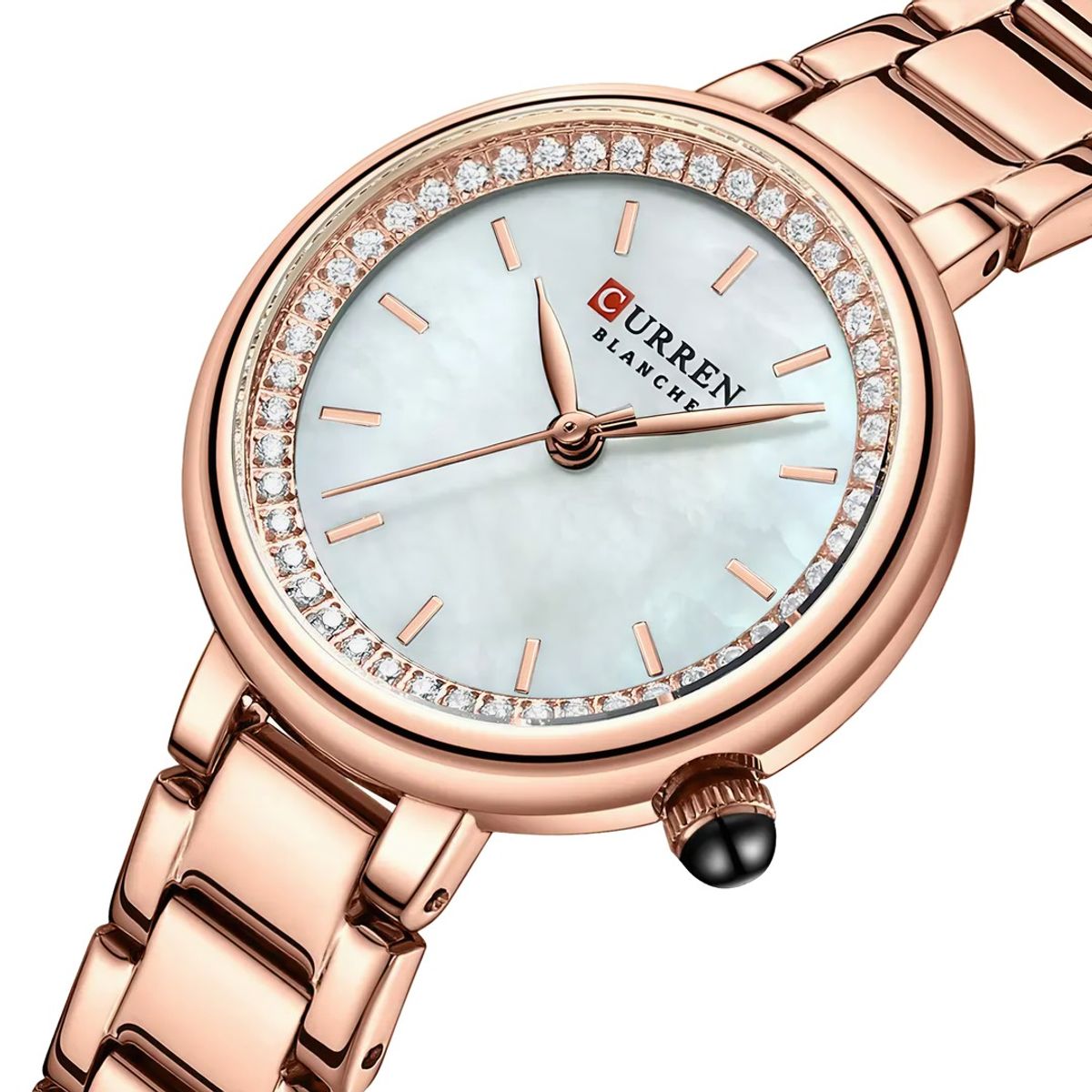 CURREN - Reloj Para Mujer Elegante Acero Inoxidable Lujo Moda Curren