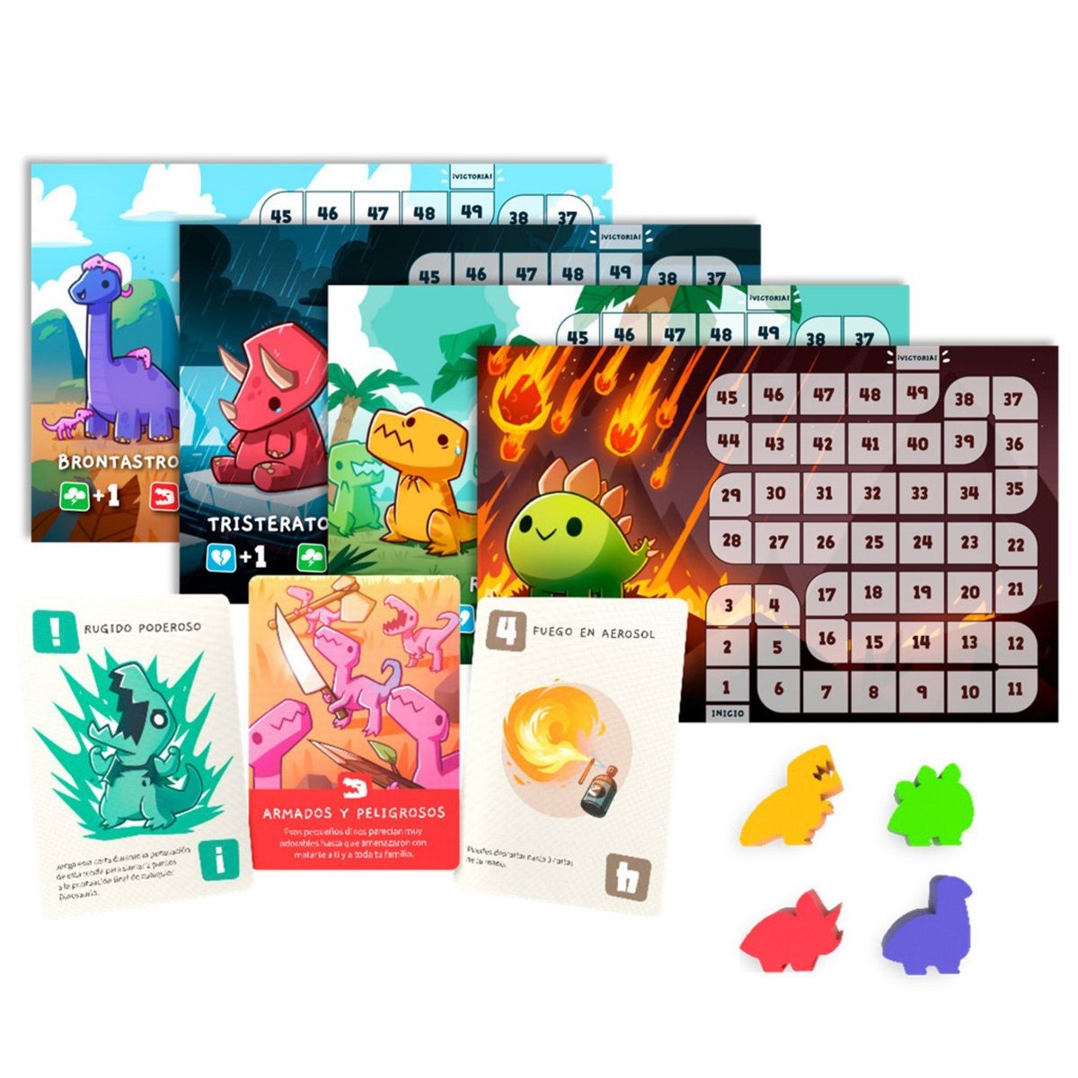 ASMODEE - Happy Little Dinosaurs Juego De Mesa Español