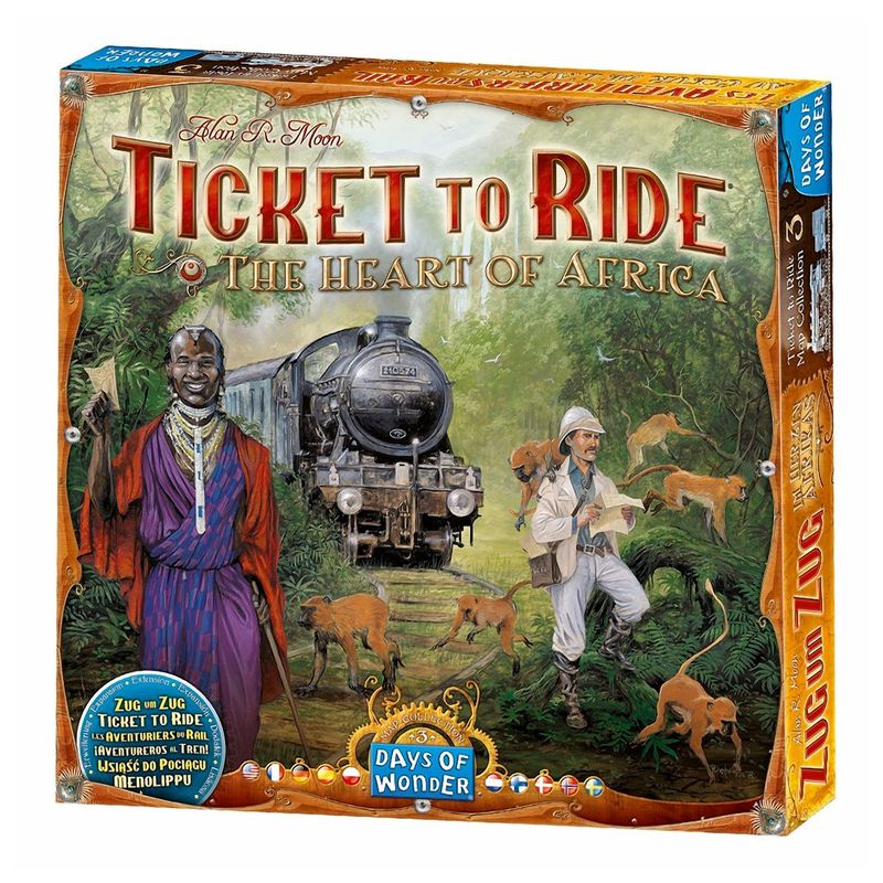 ASMODEE - Aventureros Al Tren El Corazón De África Exp Juego De Mesa