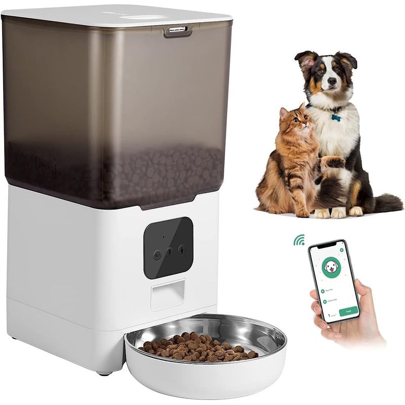 GENERICO - Comedor Automático Perros Y Gatos 7 Lts  App Con Cámara