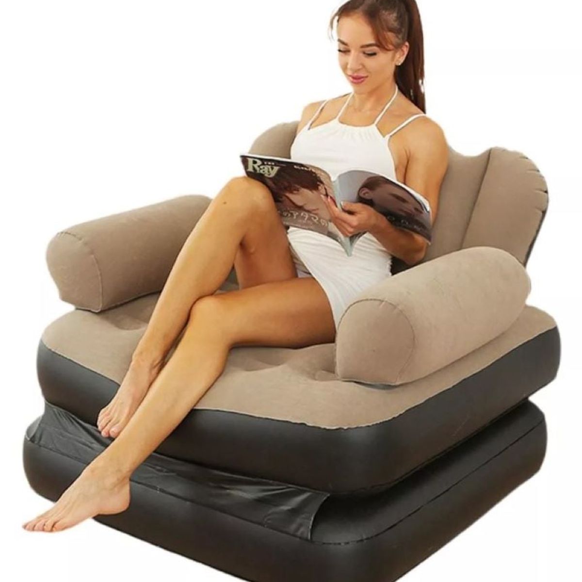 ZHOPI CO - Sofa Cama Inflable De Doble Uso Plegable Multifunción
