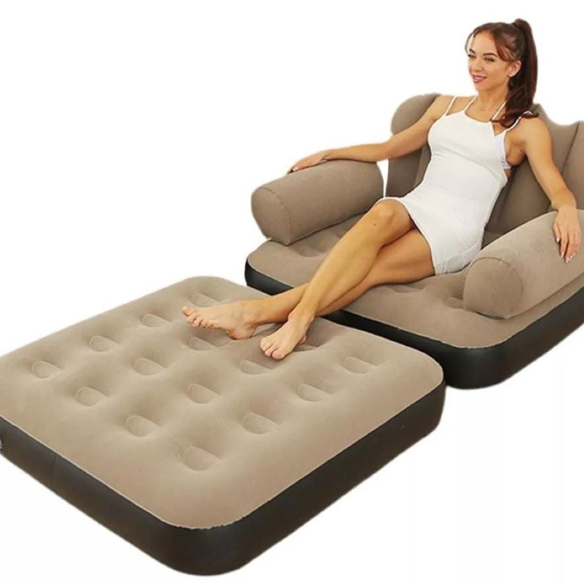 ZHOPI CO - Sofa Cama Inflable De Doble Uso Plegable Multifunción