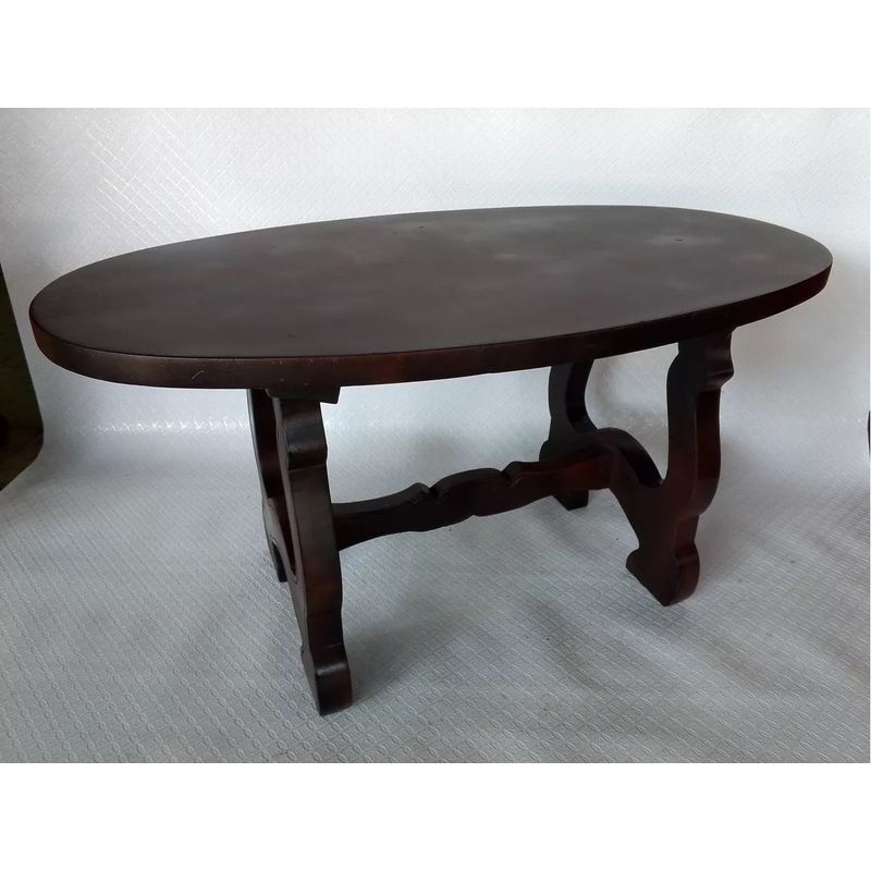 GENERICO - Mesa De Centro En Cedro Tono Negro Cafe Italy 1950