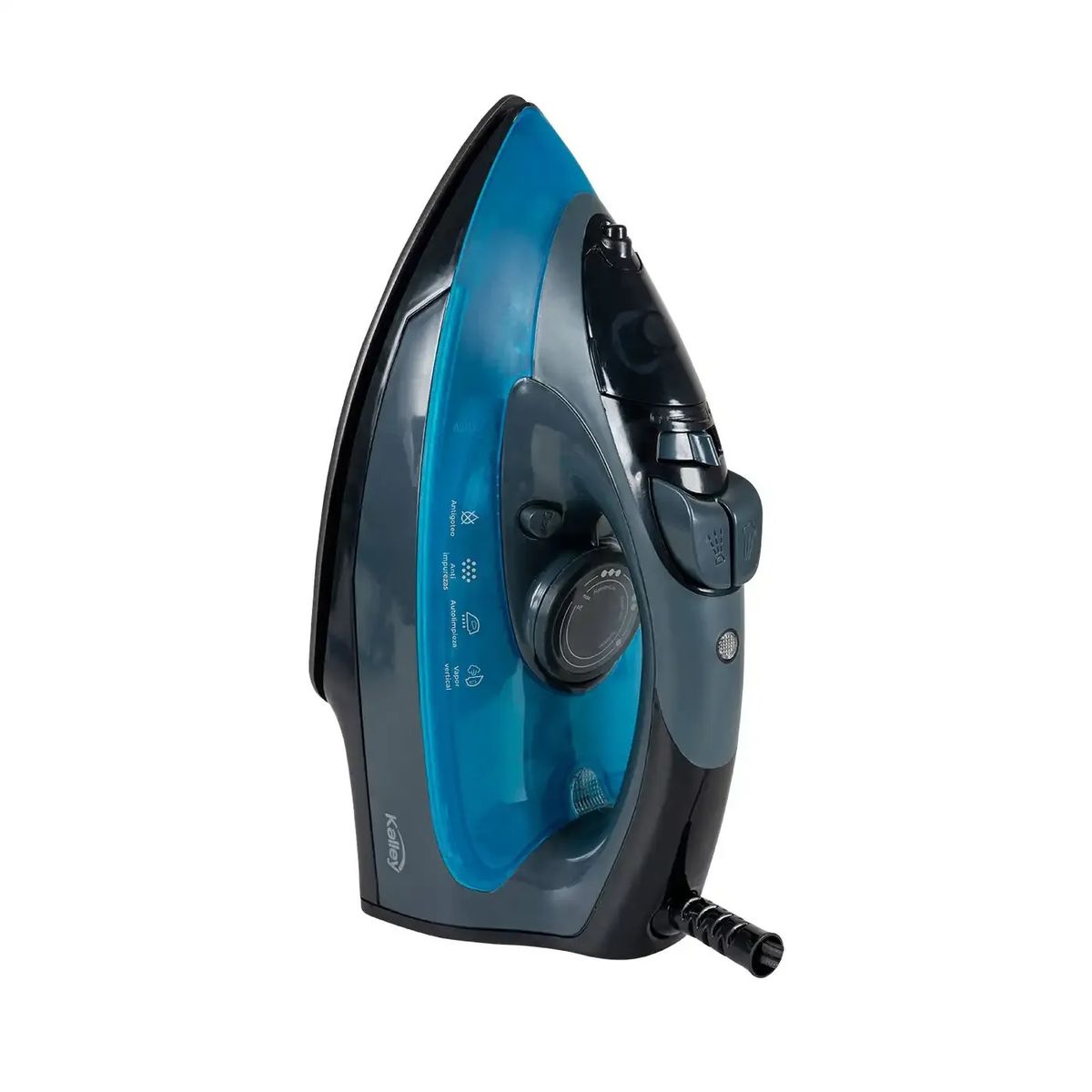 KALLEY - Plancha de Ropa Vapor KALLEY Suela Cerámica Diamante K-PVAD Azul