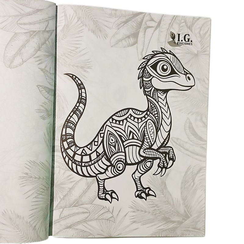 BOOKS - Super Libro De Dinosmándalas Para Colorear Dinosaurios