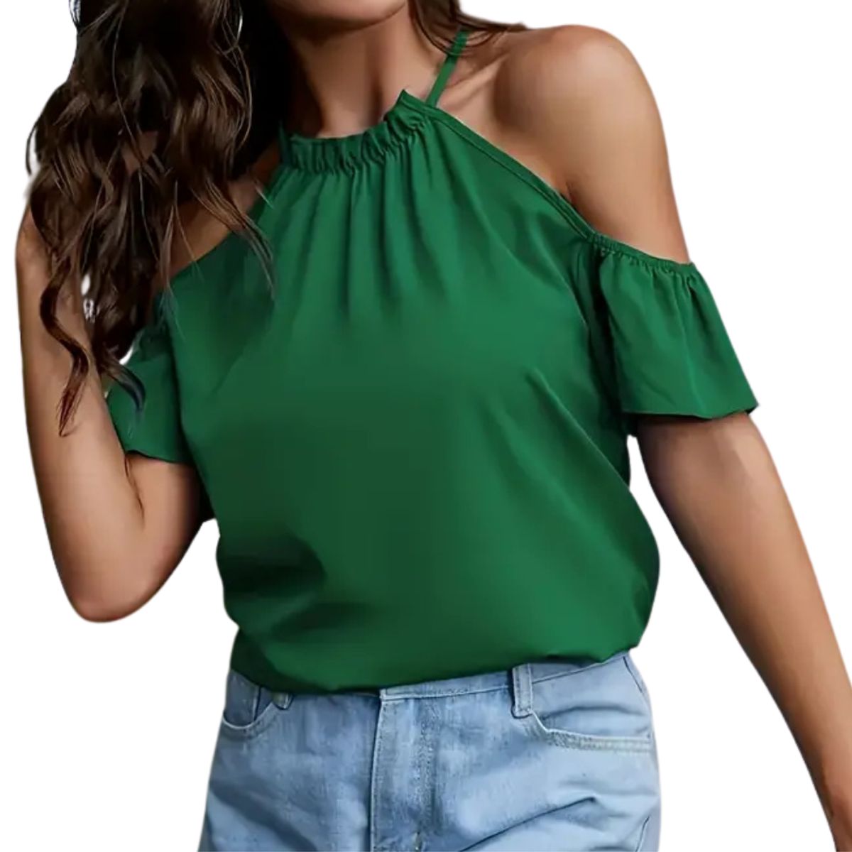 YURELKSHOP - BLUSA DE DAMA CASUAL ENCAJE