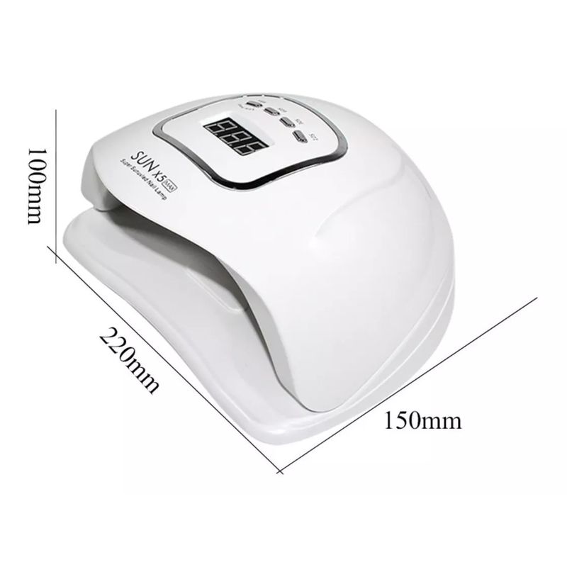 GENERICO - Lámpara SunX5 Max de 120W para Uñas Secado LEDUV