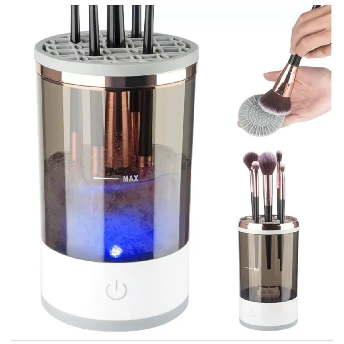 GENERICO - Limpiador Eléctrico de Brochas de Maquillaje Limpieza y Secado