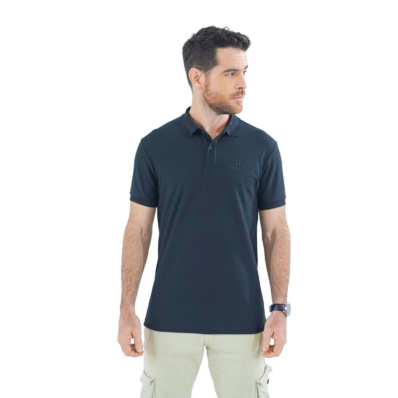 LAGUNA BLUE - Camiseta tipo polo para hombre texturizada Laguna Blue_.