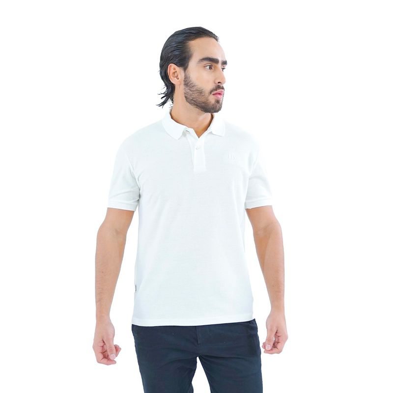 LAGUNA BLUE - Camiseta tipo polo para hombre texturizada Laguna Blue_.