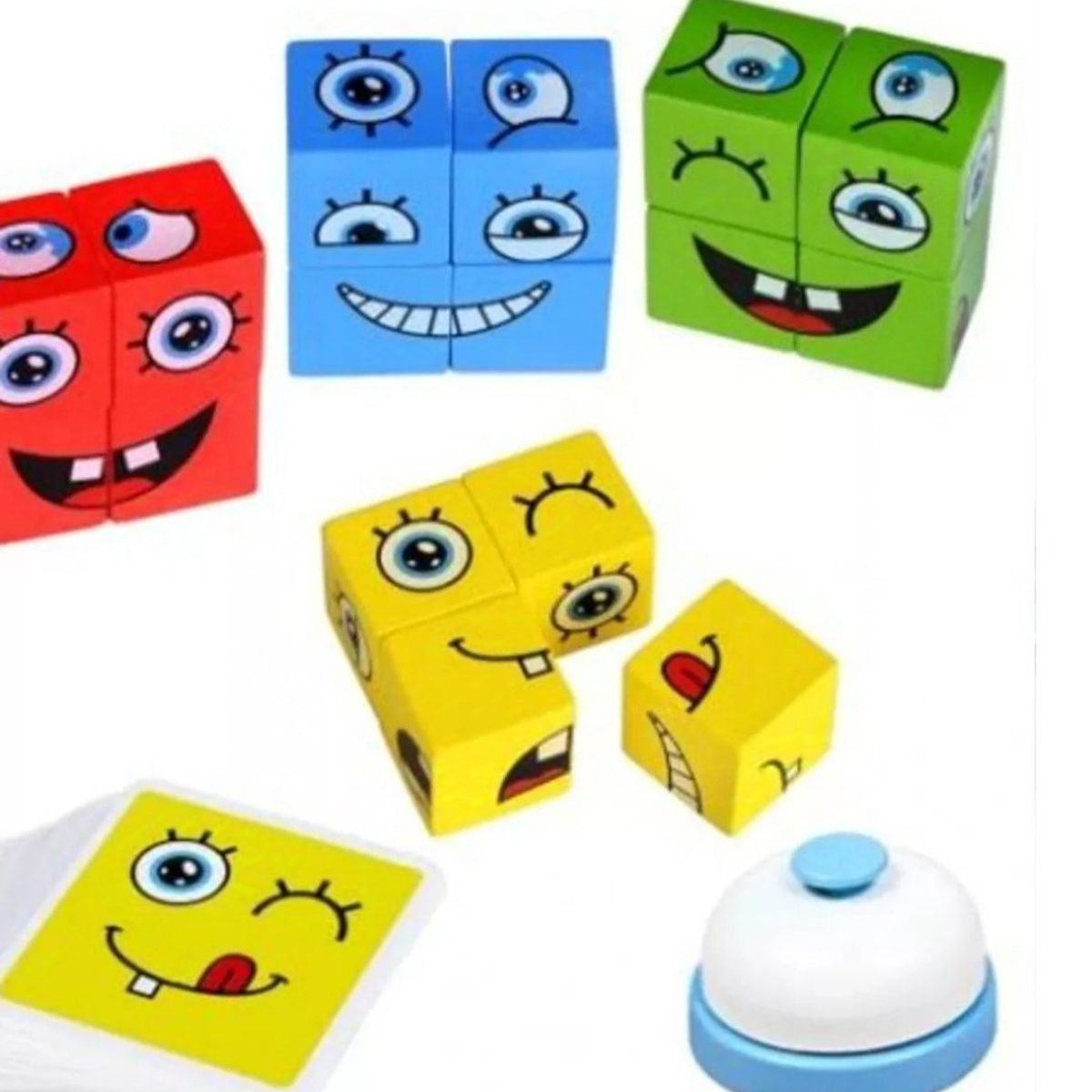 GENERICO - Juego Cubo Rubik Caritas Puzzle  Juguete para  didáctico