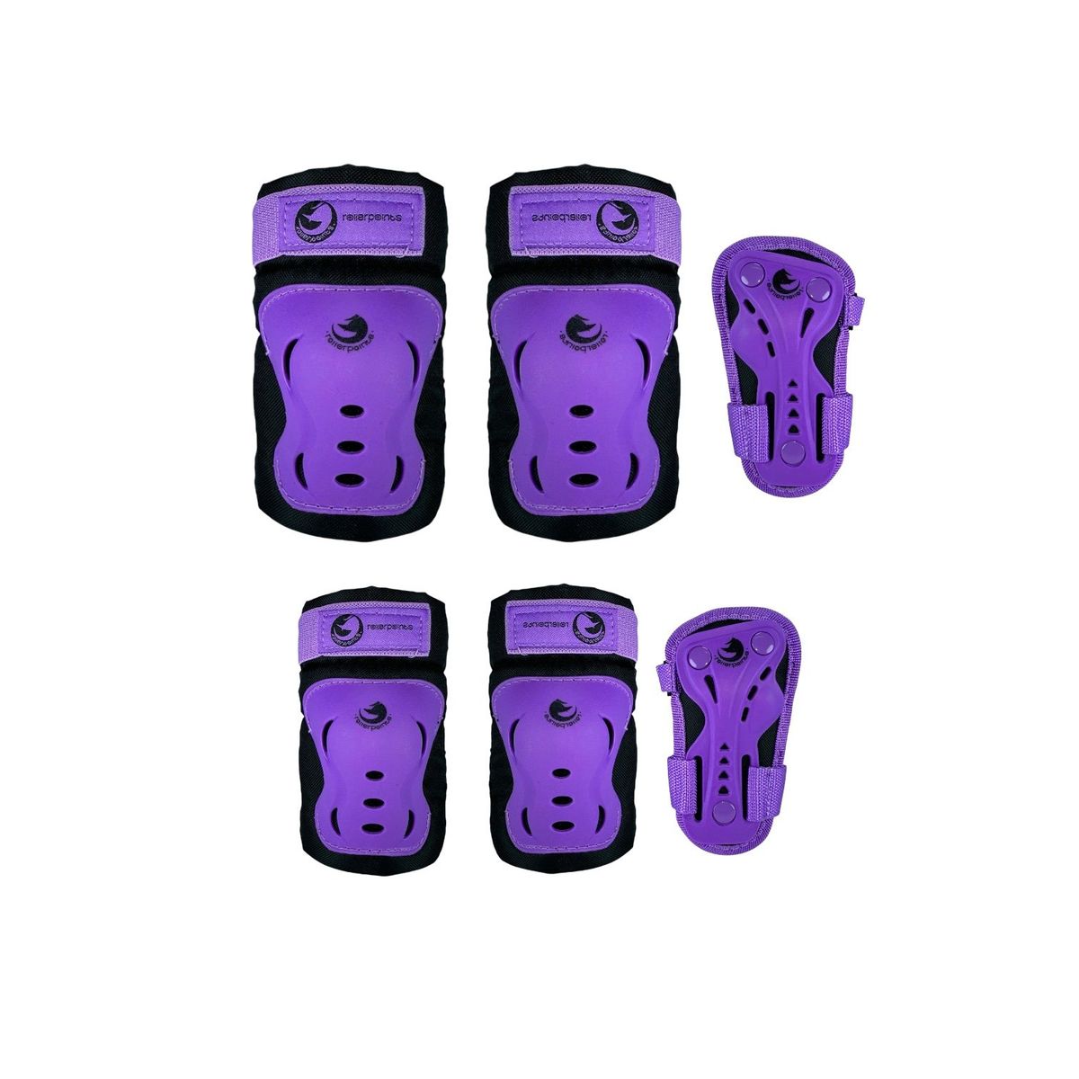 ROLLER - Kit Protecciones De Patinaje Roller Points Lila M