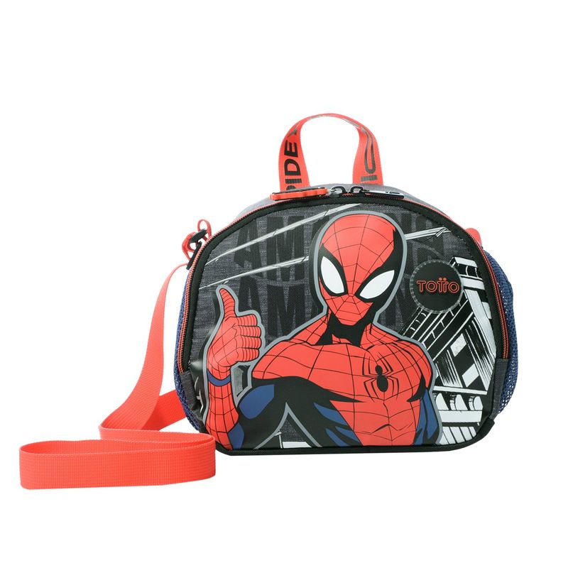 TOTTO - Lonchera con Aislamiento Térmico Spiderman Amazing Azul