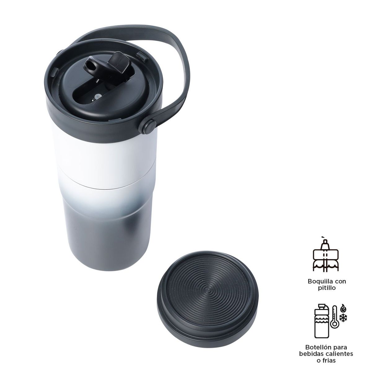 TOTTO - Botilito Térmico 2 en 1 Modular 400 ml / 550 ml Azul