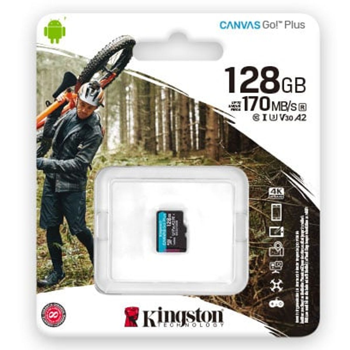 KINGSTON - Memoria Micro SD Kingston 128GB Canvas Go