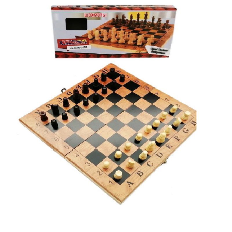 GENERICO - AJEDREZ EN MADERA JUEGO DE INTEGRACION DE MESA
