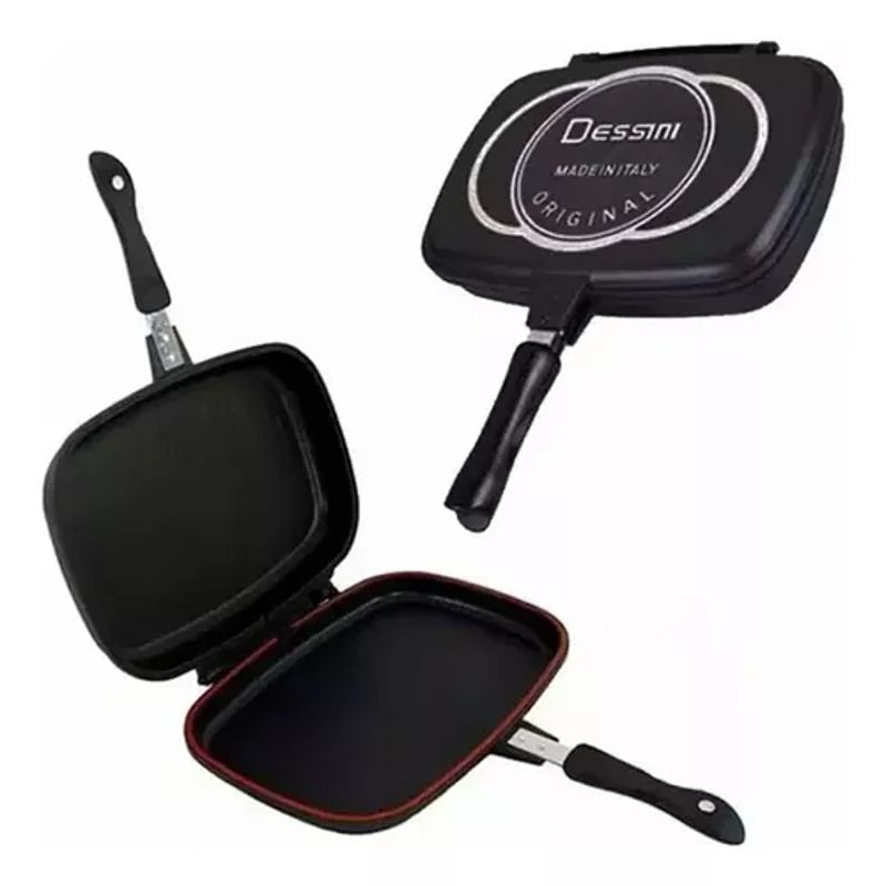 DESSINI - SARTEN DESSINI 32CM DOBLE PARRILLA
