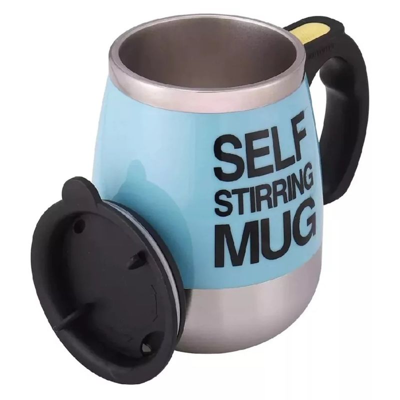 GENERICO - Vaso Taza Pocillo Mezclador Elèctrico Mug Cafe 400ml azul celeste
