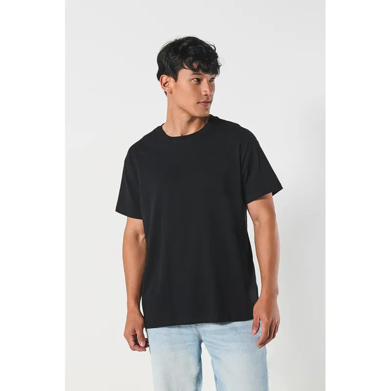 KOAJ - KOAJ Camiseta oversize manga corta, unicolor Hombre