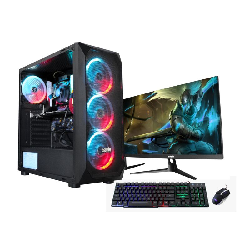 POWER GROUP - Computador Torre Gamer AMD RYZEN 5 5600G 32/512 24".