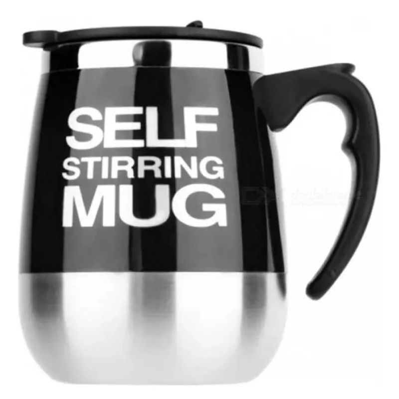 GENERICO - Vaso Taza Pocillo Mezclador Elèctrico Mug Cafe 400ml negro