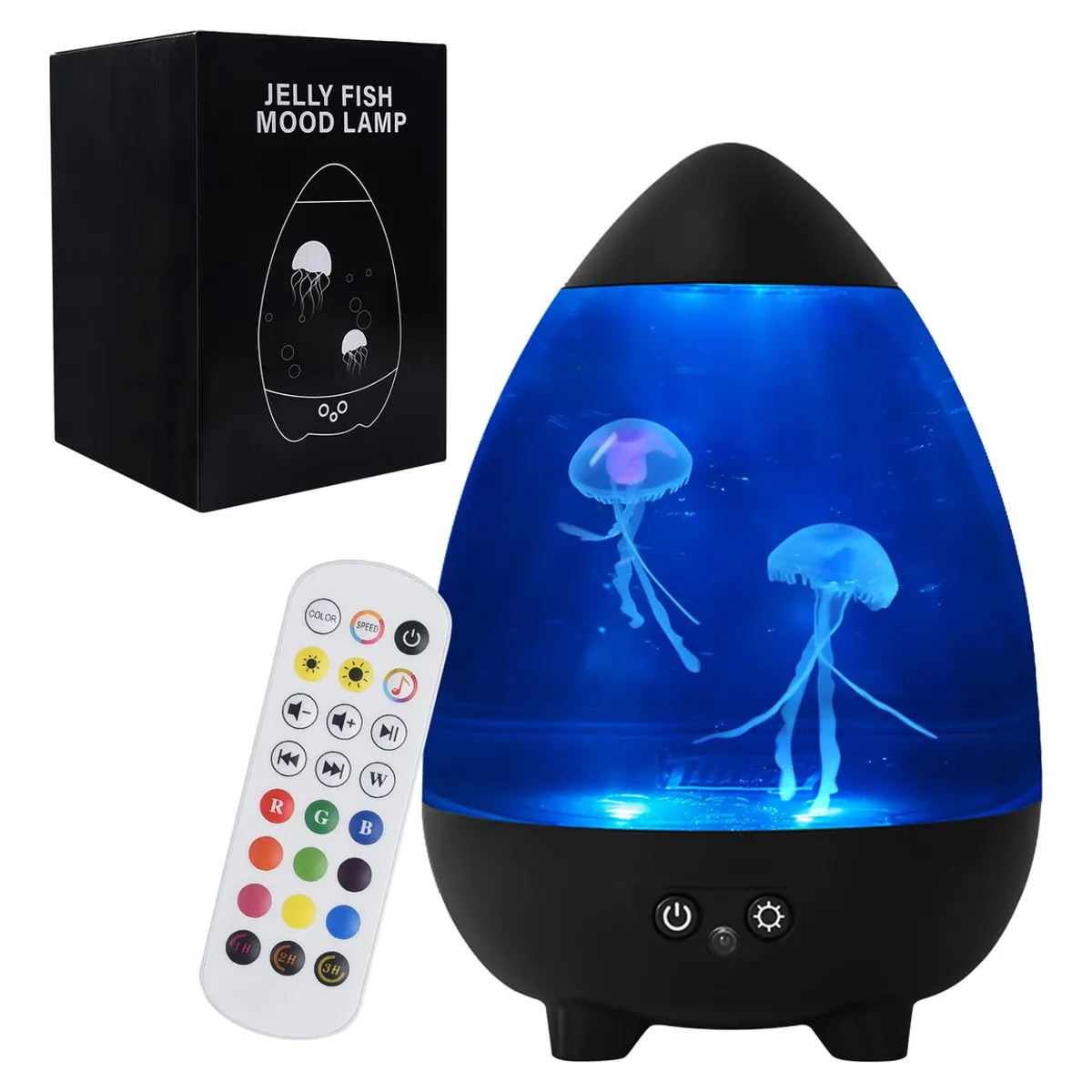 MOON LAMP - LAMPARA DECORATIVA CON MEDUSAS Y SONIDOS MULTICOLOR