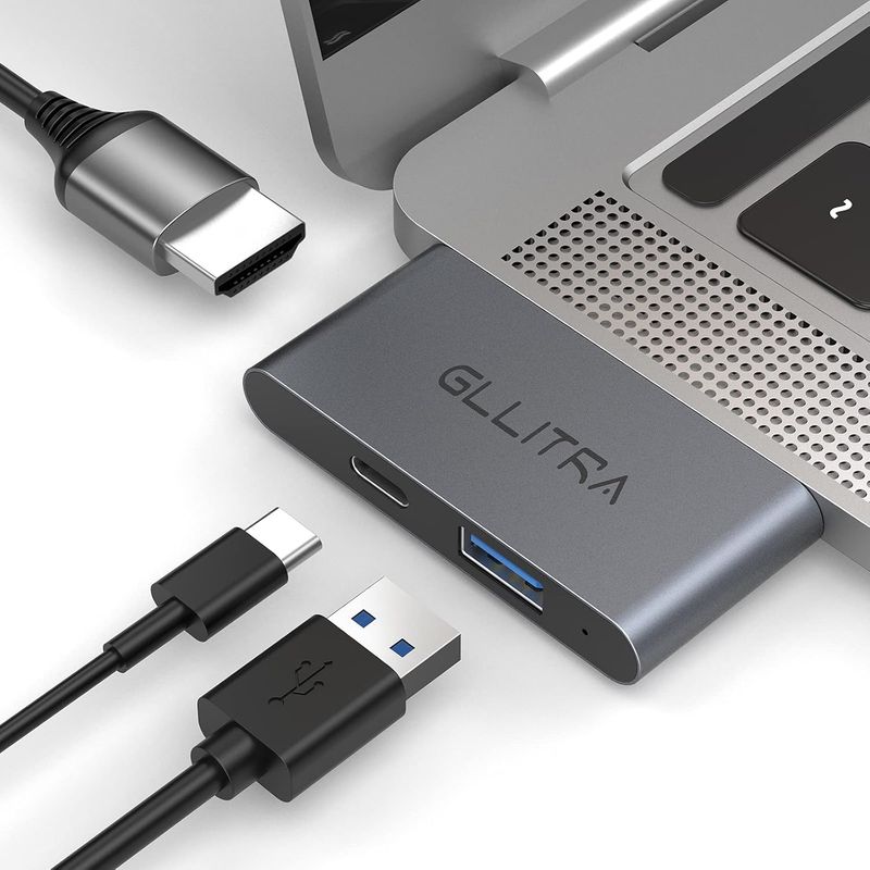 GEF - Hub Adaptador Tipo C Hdmi Usb Pd Carga Mac Huawei Windows